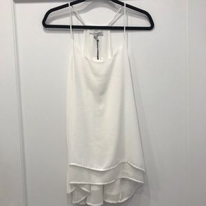 White Strappy Sheer Blouse